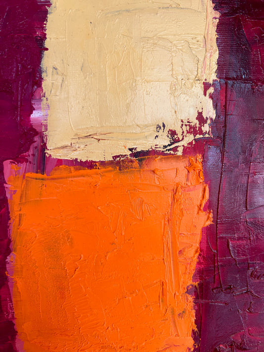 Schiffslot und Flammen von Martin Burri | Ölgemälde