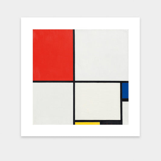 Komposition Nr. III, mit Rot, Blau, Gelb und Schwarz von Piet Mondrian