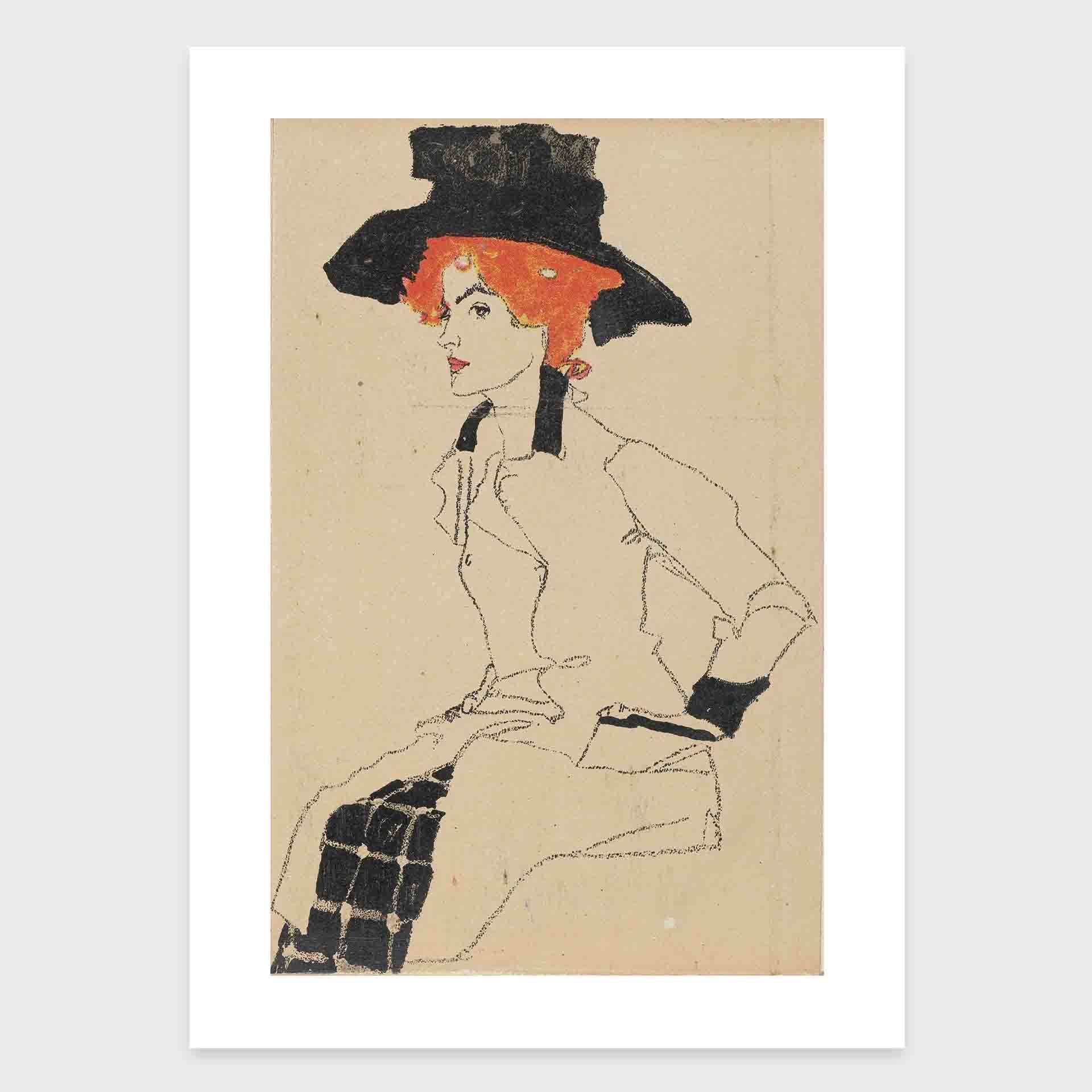 mirandolo-Portrait-of-a-Woman-1910-Egon-Schiele-Austrian-1