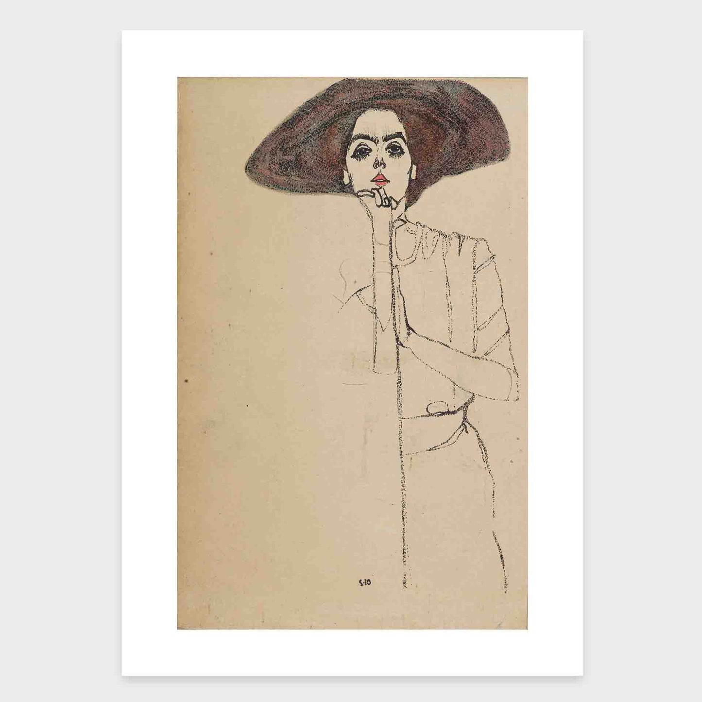 mirandolo-Portrait-of-a-Woman-1910-Egon-Schiele-Austrian-3